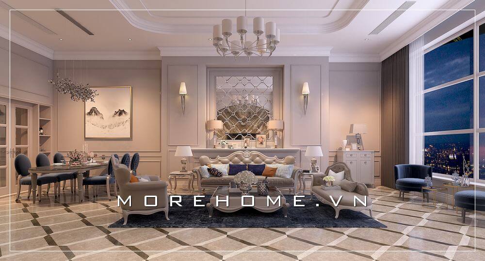 [CẬP NHẬT] Các mẫu sofa chung cư tân cổ điển đẹp cuốn hút