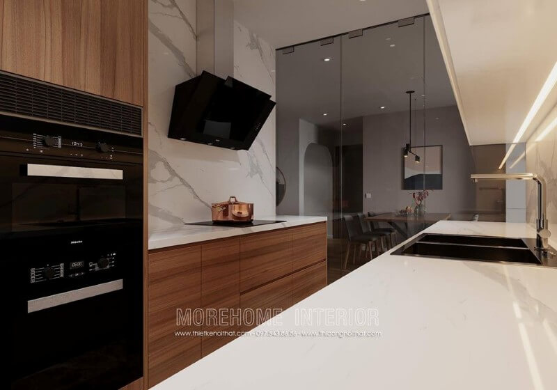 Nội thất bếp chung cư tiện nghi Thiết kế phòng bếp đẹp và sang trọng